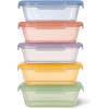 imageEllo Snap ampamp Nest 10Piece 45 Cup Plastic Meal Prep Set Reusable Food Containers for Healthy Eating Freezer Dishwasher Safe Desert FestivalDesert Festival