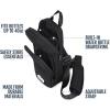 imageEllo Crossbody Sling Water Bottle Bag  Holds Bottles Up to 40oz  HandsFree Bottle Carrier with Zippered Pockets Adjustable Strap and Drawstring Holder  Machine Washable  BlackBlack