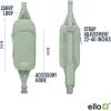 imageEllo Crossbody Sling Water Bottle Bag  Holds Bottles Up to 40oz  HandsFree Bottle Carrier with Zippered Pockets Adjustable Strap and Drawstring Holder  Machine Washable  BlackSage