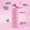 imageEllo Kids Pop ampamp Fill 18oz Stainless Steel Water Bottle with Quick Fill Technology DoubleWall Vacuum Insulation Leak Proof Locking Lid Sip ampamp Chug BPA Free Gifts for Girls Boys LighthouseStrawberries