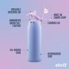 imageEllo Kids Pop ampamp Fill 18oz Stainless Steel Water Bottle with Quick Fill Technology DoubleWall Vacuum Insulation Leak Proof Locking Lid Sip ampamp Chug BPA Free Gifts for Girls Boys LighthousePurple Holographic