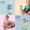 imageEllo Kids Pop ampamp Fill 16oz Tritan Plastic Water Bottle with Quick Fill Technology Leak Proof Locking Lid Sip ampamp Chug BPA Free Dishwasher Safe For School Lunchboxes RainbowsRoyal Palace