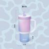 imageEllo Oasis 14oz Toddler Tumbler with Handle ampamp Retracting Straw 100 Leakproof Reusable Insulated Stainless Steel Cup Gifts for Kids Girls BoysPurple Swirl