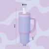 imageEllo Oasis 18oz Kids Tumbler with Handle ampamp Retracting Straw 100 Leakproof Reusable Insulated Stainless Steel Cup Gifts for Teens Girls BoysLavender Fields