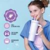 imageEllo Oasis 18oz Kids Tumbler with Handle ampamp Retracting Straw 100 Leakproof Reusable Insulated Stainless Steel Cup Gifts for Teens Girls BoysShiny Purple