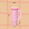 imageEllo Oasis 18oz Kids Tumbler with Handle ampamp Retracting Straw 100 Leakproof Reusable Insulated Stainless Steel Cup Gifts for Teens Girls BoysStrawberries