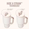 imageEllo Oasis 24oz Tumbler with Handle ampamp Retracting Straw  Reusable Insulated Stainless Steel Cup 100 Leakproof Gifts for Teens Women Men  Keeps cold for 24 Hours Cup Holder Friendly Twilight BlushCream Tonal