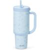 imageEllo Oasis 24oz Tumbler with Handle ampamp Retracting Straw  Reusable Insulated Stainless Steel Cup 100 Leakproof Gifts for Teens Women Men  Keeps cold for 24 Hours Cup Holder Friendly Twilight BlushSweet Alyssum