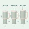 imageEllo Oasis 24oz Tumbler with Handle ampamp Retracting Straw  Reusable Insulated Stainless Steel Cup 100 Leakproof Gifts for Teens Women Men  Keeps cold for 24 Hours Cup Holder Friendly Twilight BlushPistachio