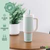 imageEllo Oasis 24oz Tumbler with Handle ampamp Retracting Straw  Reusable Insulated Stainless Steel Cup 100 Leakproof Gifts for Teens Women Men  Keeps cold for 24 Hours Cup Holder Friendly Twilight BlushPistachio