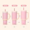 imageEllo Oasis 24oz Tumbler with Handle ampamp Retracting Straw  Reusable Insulated Stainless Steel Cup 100 Leakproof Gifts for Teens Women Men  Keeps cold for 24 Hours Cup Holder Friendly Twilight BlushSunrise Glow