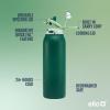 imageEllo Pop ampamp Fill Stainless Steel Water Bottle with Quick Fill Technology Double Walled Vacuum Insulated Metal Leak Proof Locking Lid Sip ampamp Chug BPA Free Holiday Gift for Him Her 22oz 32oz 40ozForest Mist