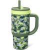 imageEllo Oasis 14oz Toddler Tumbler with Handle ampamp Retracting Straw 100 Leakproof Reusable Insulated Stainless Steel Cup Gifts for Kids Girls BoysDinos