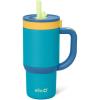 imageEllo Oasis 14oz Toddler Tumbler with Handle ampamp Retracting Straw 100 Leakproof Reusable Insulated Stainless Steel Cup Gifts for Kids Girls BoysGlacier