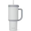 imageEllo Oasis 24oz Tumbler with Handle ampamp Retracting Straw  Reusable Insulated Stainless Steel Cup 100 Leakproof Gifts for Teens Women Men  Keeps cold for 24 Hours Cup Holder Friendly Twilight BlushGrayscale