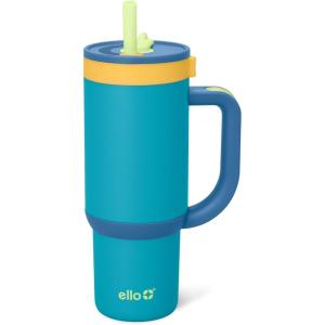 imageEllo Oasis 18oz Kids Tumbler with Handle ampamp Retracting Straw 100 Leakproof Reusable Insulated Stainless Steel Cup Gifts for Teens Girls BoysGlacier