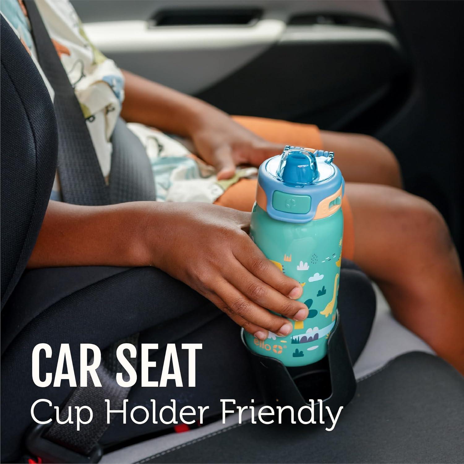 imageEllo Kids Pop ampamp Fill 12oz Water Bottle with Quick Fill Lid DoubleWall Vacuum Insulated Stainless Steel Leak Proof BPA Free Sip ampamp Chug For School Lunchboxes Construction SiteRoyal Palace