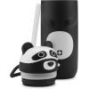 imageEllo Ellies 12oz Vacuum Insulated Stainless Steel Kids Water Bottle with Straw and Builtin Carrying Handle and LeakProof Locking Lid for School Backpack Lunchbox and Outdoor Sports PandaPanda