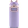 imageEllo Ellies 12oz Vacuum Insulated Stainless Steel Kids Water Bottle with Straw and Builtin Carrying Handle and LeakProof Locking Lid for School Backpack Lunchbox and Outdoor Sports PandaCat