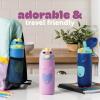 imageEllo Ellies 12oz Vacuum Insulated Stainless Steel Kids Water Bottle with Straw and Builtin Carrying Handle and LeakProof Locking Lid for School Backpack Lunchbox and Outdoor Sports PandaDog