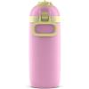 imageEllo Ellies 12oz Vacuum Insulated Stainless Steel Kids Water Bottle with Straw and Builtin Carrying Handle and LeakProof Locking Lid for School Backpack Lunchbox and Outdoor Sports PandaUnicorn