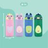 imageEllo Ellies 12oz Vacuum Insulated Stainless Steel Kids Water Bottle with Straw and Builtin Carrying Handle and LeakProof Locking Lid for School Backpack Lunchbox and Outdoor Sports PandaDog
