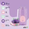 imageEllo Ellies 16oz Plastic Kids Water Bottle with Straw and Builtin Carrying Handle and LeakProof Locking Lid for School backpack Lunchbox and Outdoor Sports PigCat