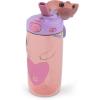 imageEllo Ellies 16oz Plastic Kids Water Bottle with Straw and Builtin Carrying Handle and LeakProof Locking Lid for School backpack Lunchbox and Outdoor Sports PigUnicorn