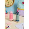 imageEllo Emma 14oz Vacuum Insulated Stainless Steel Kids Water Bottle with Straw and Builtin Carrying Handle and LeakProof Locking Lid for School Backpack Lunchbox and Outdoor SportsSweetheart