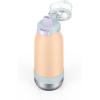 imageEllo Emma 14oz Vacuum Insulated Stainless Steel Kids Water Bottle with Straw and Builtin Carrying Handle and LeakProof Locking Lid for School Backpack Lunchbox and Outdoor SportsTwilight Breeze