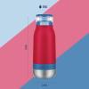 imageEllo Emma 14oz Vacuum Insulated Stainless Steel Kids Water Bottle with Straw and Builtin Carrying Handle and LeakProof Locking Lid for School Backpack Lunchbox and Outdoor SportsRed Splash