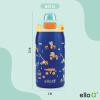 imageEllo Kids Pop ampamp Fill 12oz Water Bottle with Quick Fill Lid DoubleWall Vacuum Insulated Stainless Steel Leak Proof BPA Free Sip ampamp Chug For School Lunchboxes Construction SiteConstruction Site