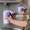 imageEllo Kids Pop ampamp Fill 12oz Water Bottle with Quick Fill Lid DoubleWall Vacuum Insulated Stainless Steel Leak Proof BPA Free Sip ampamp Chug For School Lunchboxes Construction SiteDino