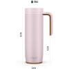 imageEllo Magnet 18oz Vacuum Insulated Stainless Steel Travel Mug with Side Handle and LeakProof Slider Lid and Builtin Coaster Keeps Hot for 5 HoursSonoma