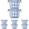 imageEllo Duraglass 8Pack 2 Cup Reusable Glass Container Jar with Leak Proof Lids and Protective Silicone Sleeves  Perfect for Overnight Oats Snacks Yogurt  BPAFree  Dishwasher Safe  Halogen Blue