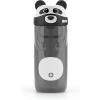 imageEllo Ellies 16oz Plastic Kids Water Bottle with Straw and Builtin Carrying Handle and LeakProof Locking Lid for School backpack Lunchbox and Outdoor Sports PigPanda
