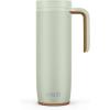 imageEllo Magnet 18oz Vacuum Insulated Stainless Steel Travel Mug with Side Handle and LeakProof Slider Lid and Builtin Coaster Keeps Hot for 5 HoursSage