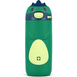 imageEllo Ellies 12oz Vacuum Insulated Stainless Steel Kids Water Bottle with Straw and Builtin Carrying Handle and LeakProof Locking Lid for School Backpack Lunchbox and Outdoor Sports PandaDino