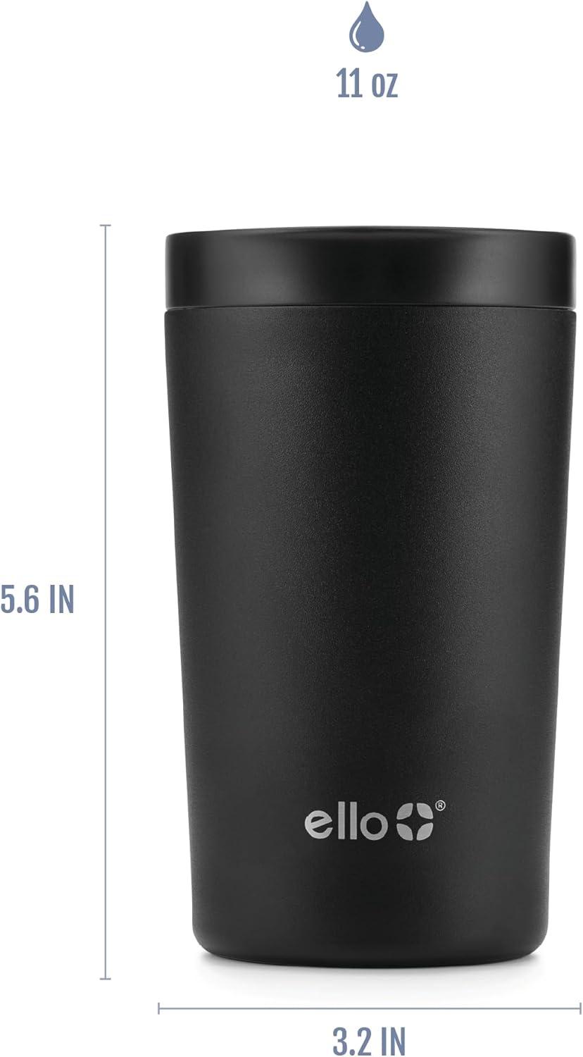 imageEllo Jones Stainless Steel Travel Coffee Mug  Travel Tea Mug 11oz Black