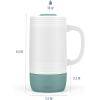 imageEllo Jane 18oz Ceramic Travel Mug with Handle SplashResistant Slider Lid and Builtin Coaster Perfect for Coffee and Tea BPA Free Dishwasher Safe Gift for Him Her Birthday AlligatorAlligator