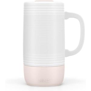 imageEllo Jane 18oz Ceramic Travel Mug with Handle SplashResistant Slider Lid and Builtin Coaster Perfect for Coffee and Tea BPA Free Dishwasher Safe Gift for Him Her Birthday AlligatorSandbar