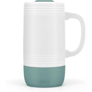 imageEllo Jane 18oz Ceramic Travel Mug with Handle SplashResistant Slider Lid and Builtin Coaster Perfect for Coffee and Tea BPA Free Dishwasher Safe Gift for Him Her Birthday AlligatorAlligator