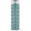imageEllo Syndicate 20oz Reusable Glass Water Bottle with OneTouch Leak Proof Flip Lid Protective NonSlip Silicone Sleeve Carry Loop for Coffee Tea and Water BPAfree Dishwasher Safe AlligatorAlligator