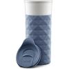 imageEllo Ogden 16oz Ceramic Travel Mug with SplashResistant Slider Lid and Protective Silicone Sleeve Perfect for Coffee or Tea BPAFree Dishwasher Safe MineralEvening Blue
