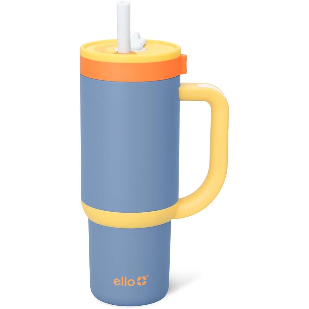 imageEllo Oasis 40oz Stainless Steel Water Bottle  Flower QuiltLighthouse