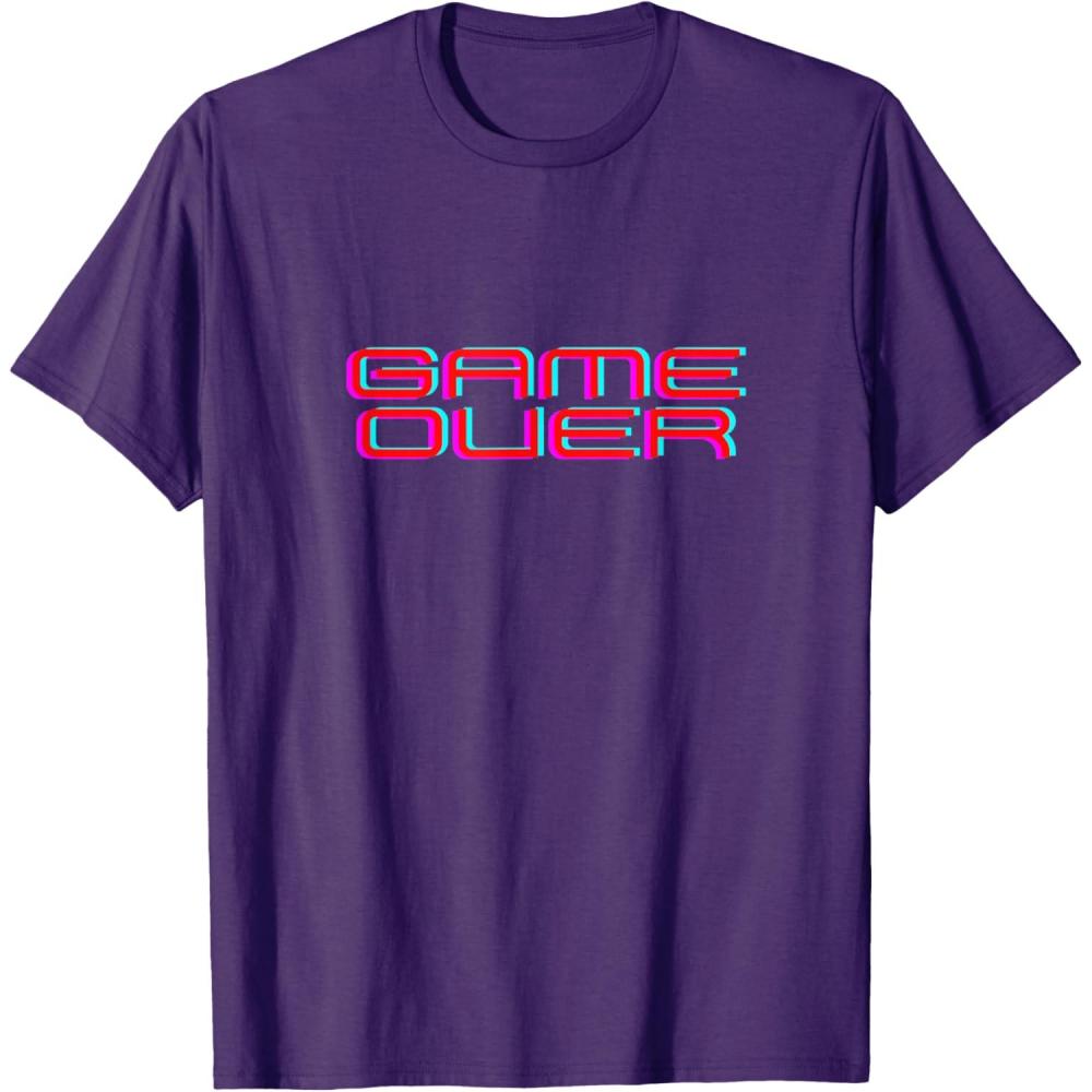 imageMens GAME OVER TShirtPurple