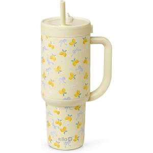 imageEllo Oasis 40oz Stainless Steel Water Bottle  Flower QuiltMain Squeeze