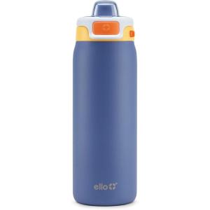 imageEllo Pop ampamp Fill 18oz Stainless Steel Kids Water Bottle with Quick Fill Lid  Vacuum Insulated BPA Free Bottle with Leak Proof Straw and Chug Lid Dishwasher Safe Gift For Kids Teens Preppy CherriesLighthouse