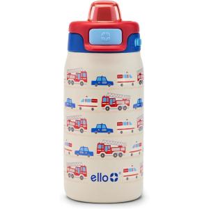 imageEllo Kids Pop ampamp Fill 12oz Toddler Water Bottle with Quick Fill Lid DoubleWall Vacuum Insulated Stainless Steel Leak Proof BPA Free Sip ampamp Chug For School Lunchboxes Preppy CherriesTo the Rescue