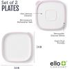 image:imageEllo Clean Start Toddler Everything Plate 2 Pack  BPAFree Ceramic Plates with Silicone Sleeve for BabiesToddlers  MicrowaveDishwasher Safe PlasticFree High Chair Friendly Quiet TideTech BlueDewdropSugarplum